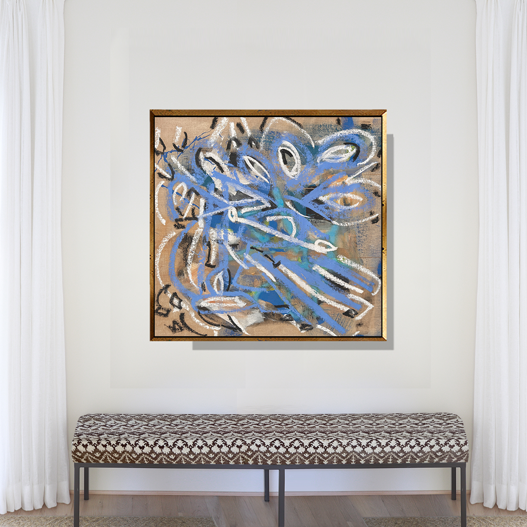 Cornflower blue linen canvas Nashville tn Angela Simeone