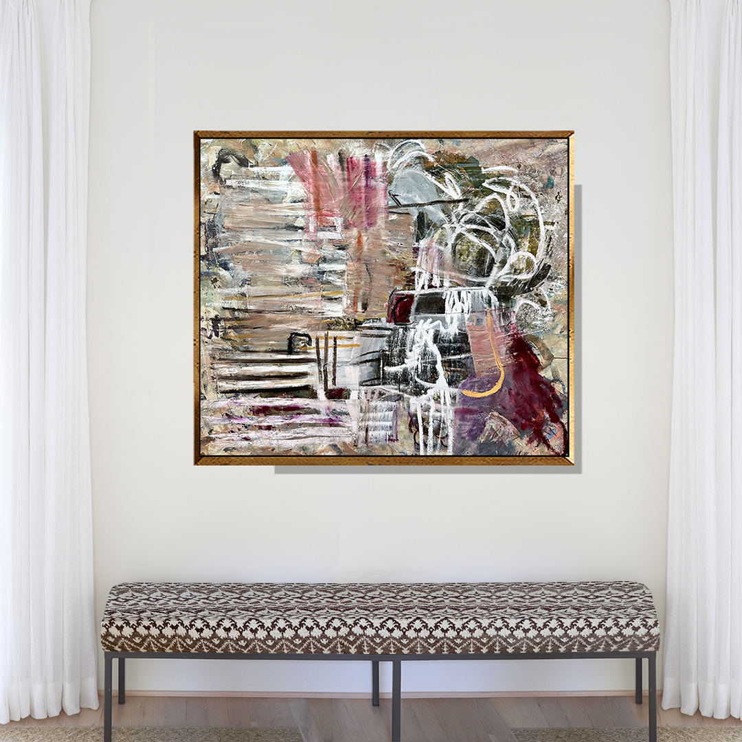 Abstract painting by Nashville artist Angela Simeone