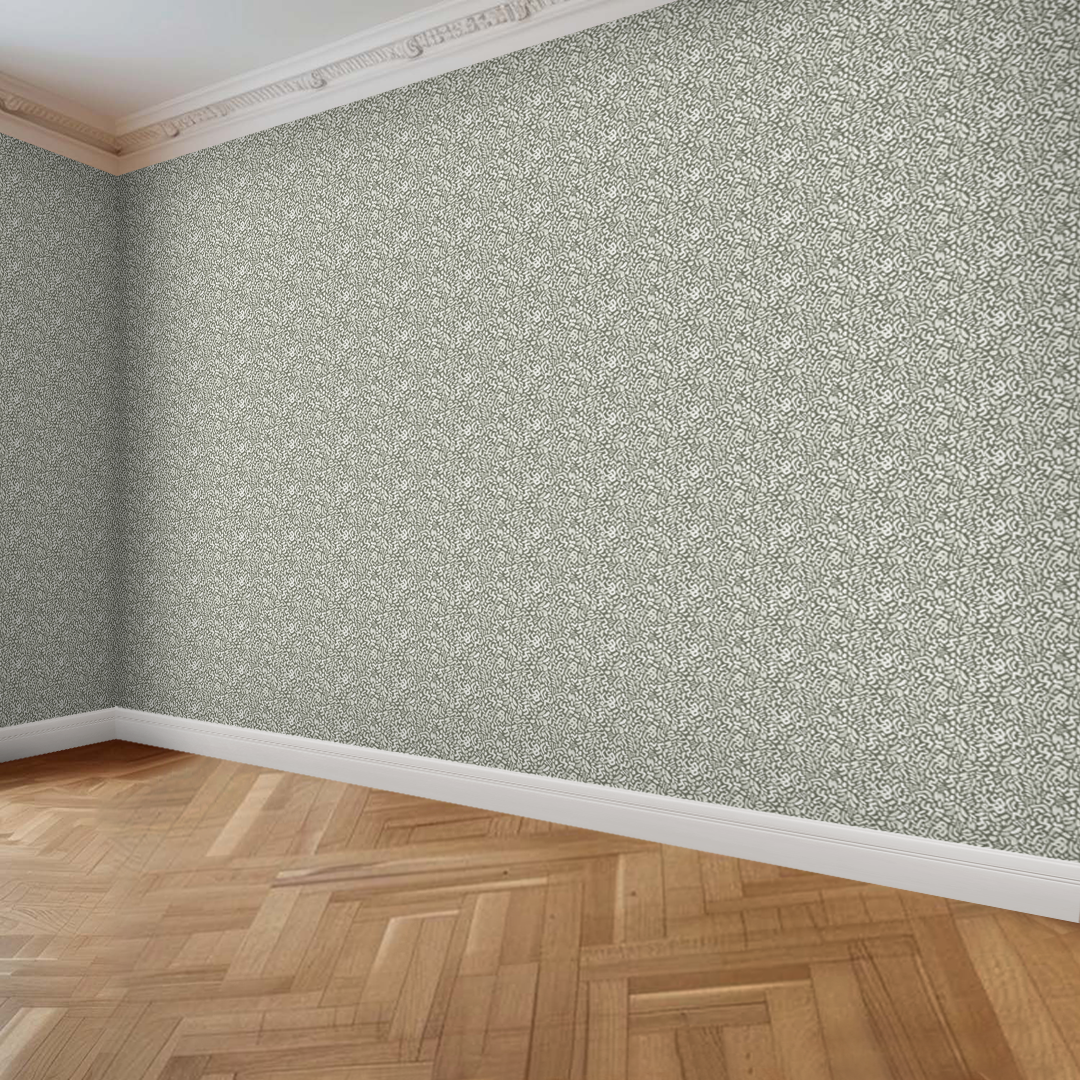Atelier Sage Medium Wallpaper