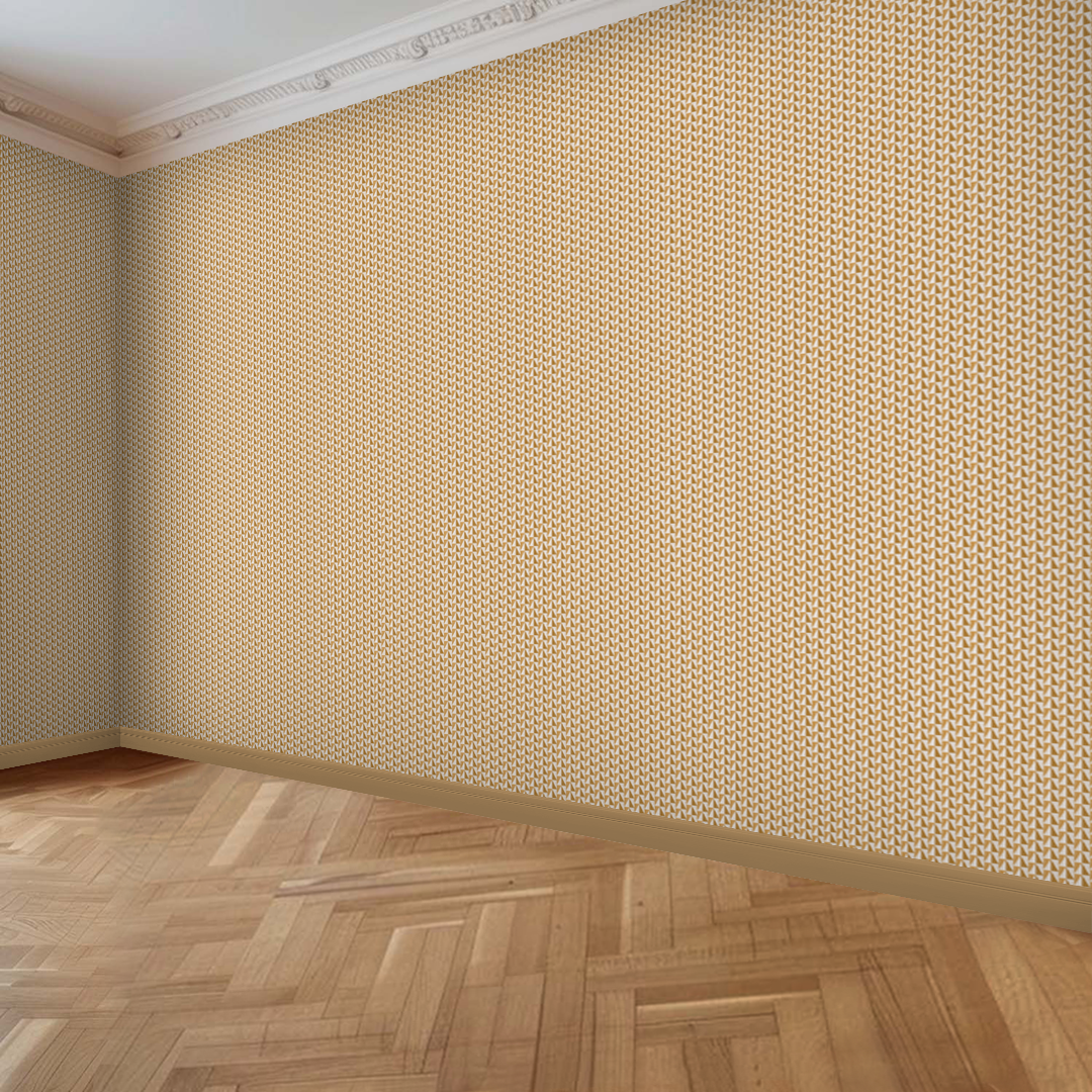 Refined Goldenrod White Small Scale Wallpaper