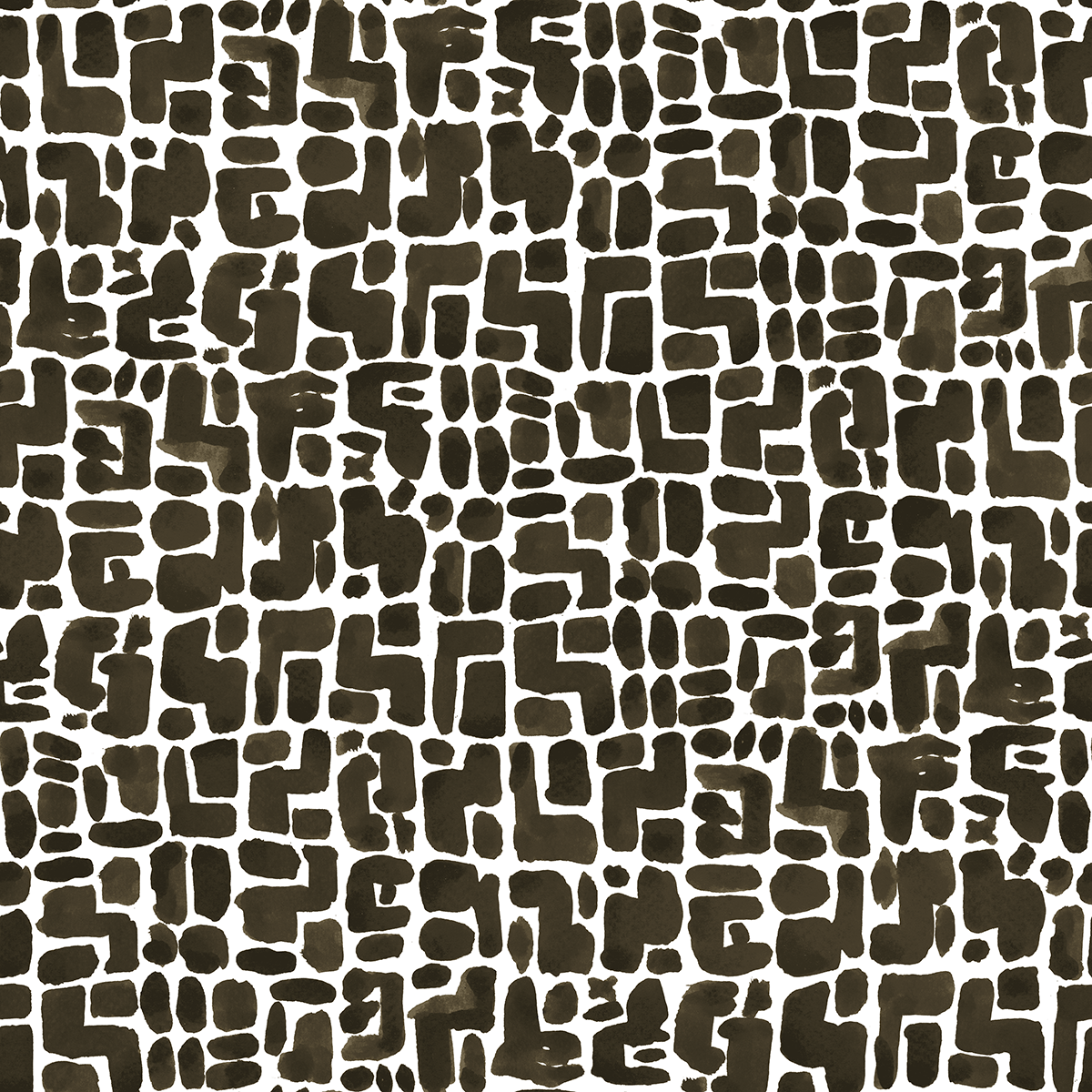 Deco Dark Brown Wallpaper