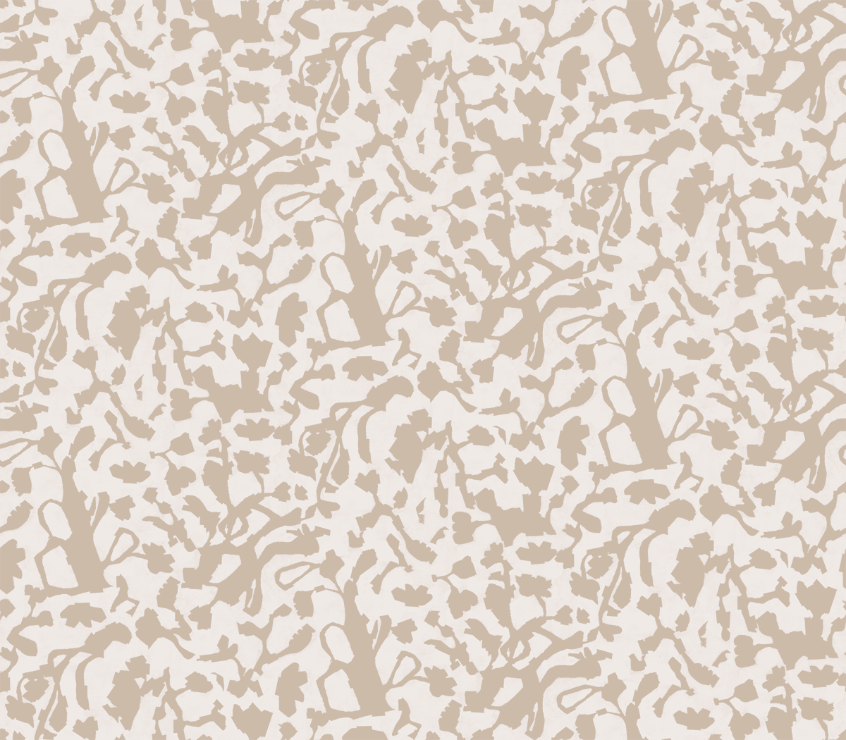 FLoral Fauna winter white wallpaper vinyl wallpaper block print wallpaper luxury wallpaper interiors interior design interior designer luxury wallpaper nashville artist Angela Simeone