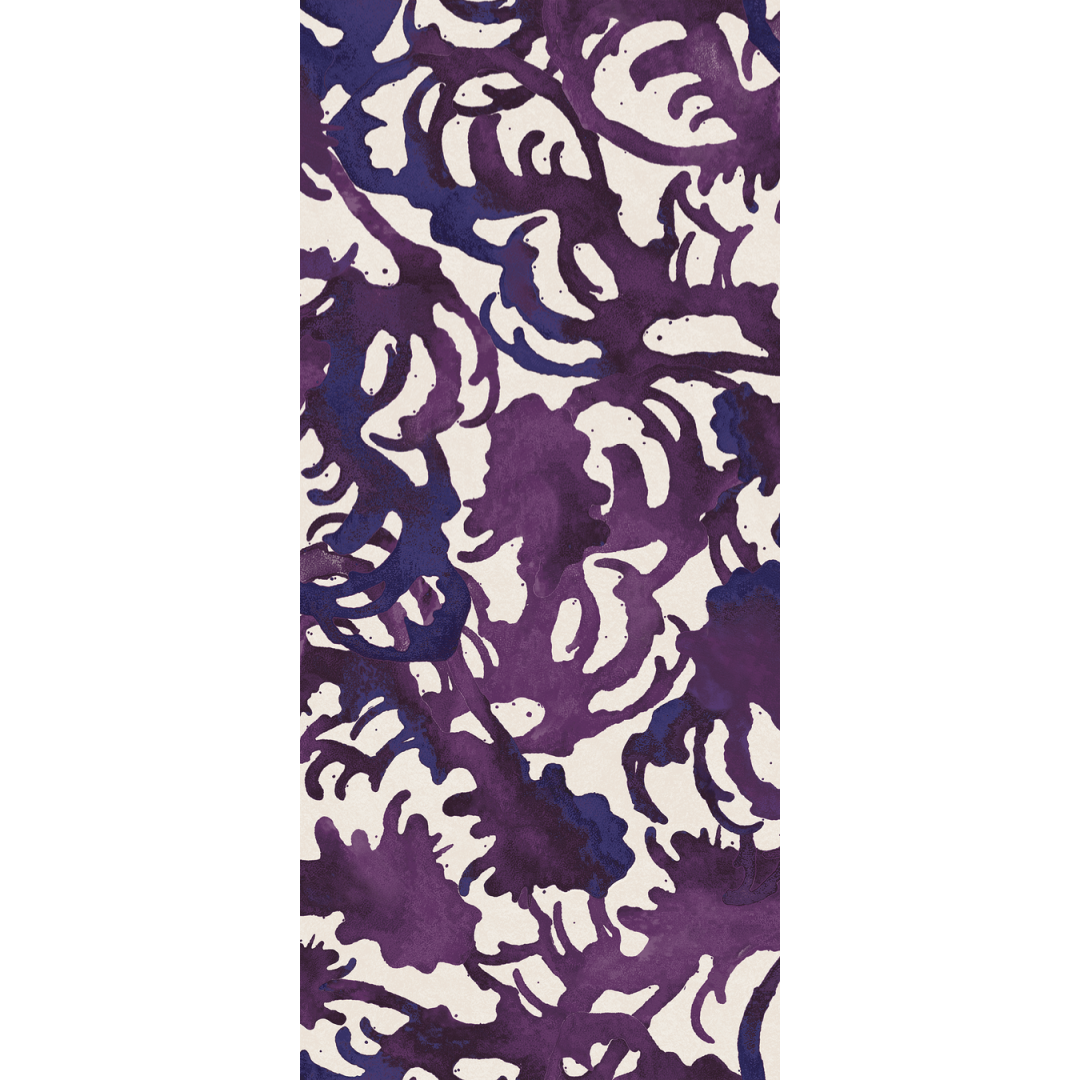 Flourish Violet Large Scale Wallpaper
