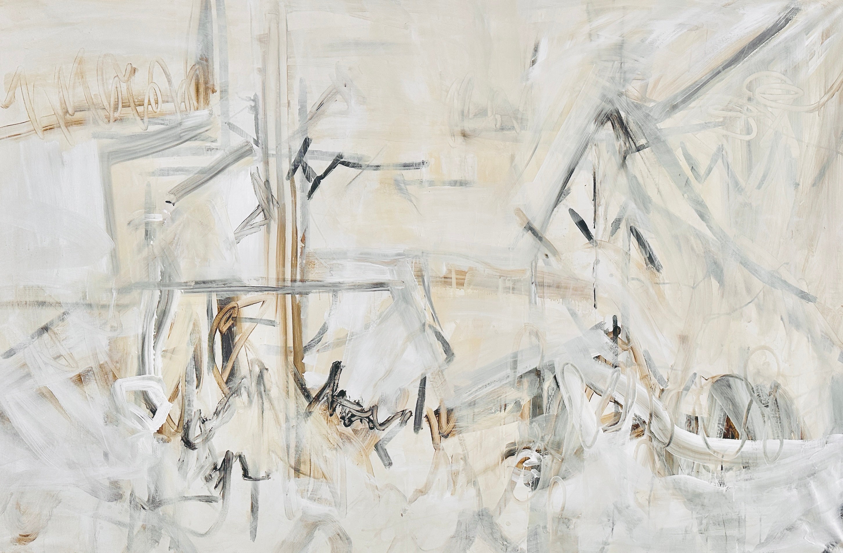 Angela Simeone abstract art nashville artist abstract painting ivory painting