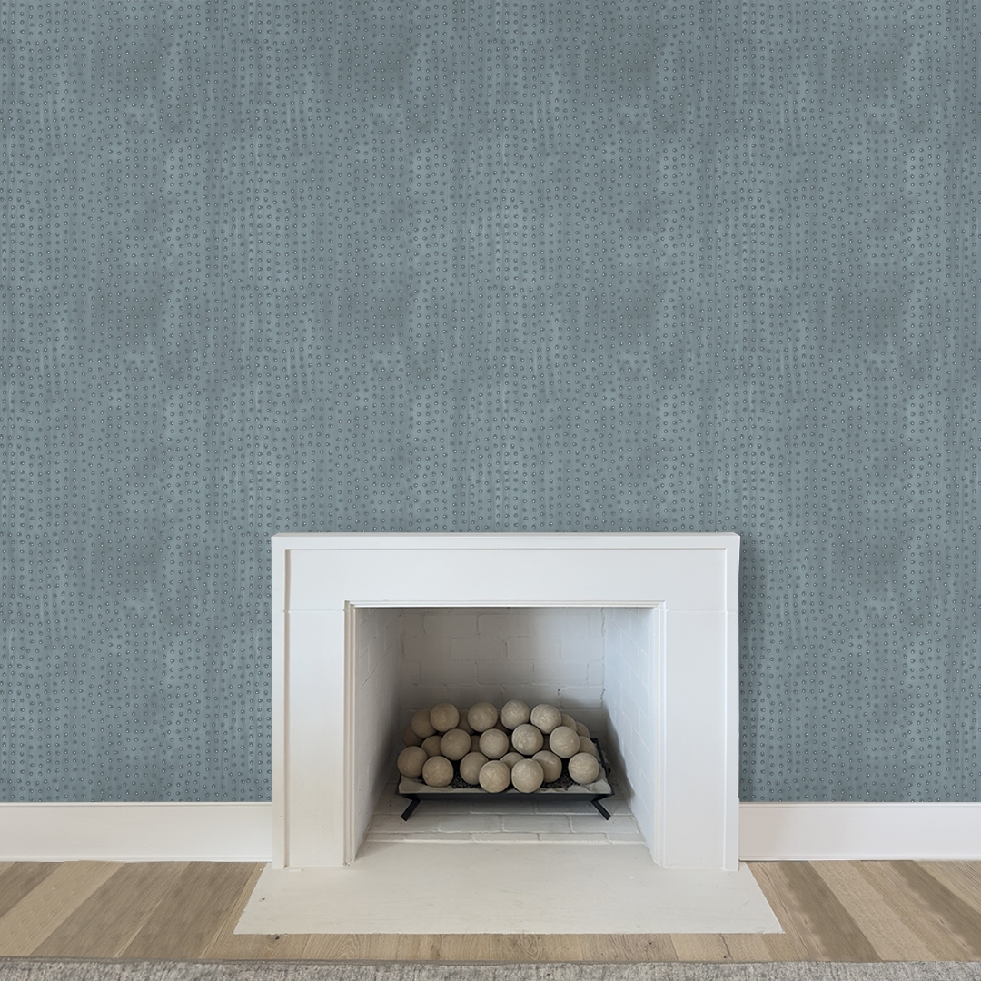Lavish Blue Grey Wallpaper