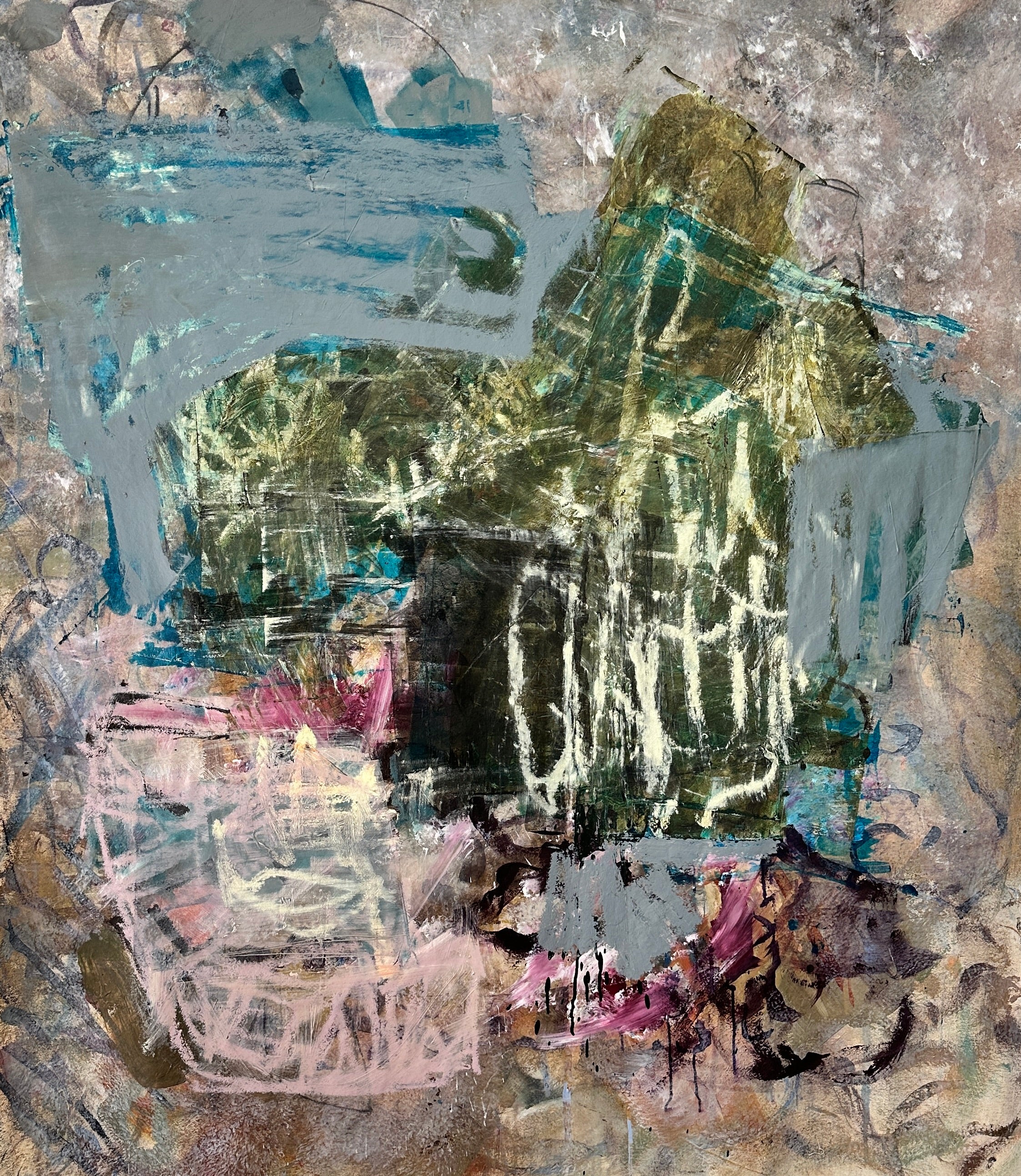 Abstract painting by Nashville artist Angela Simeone