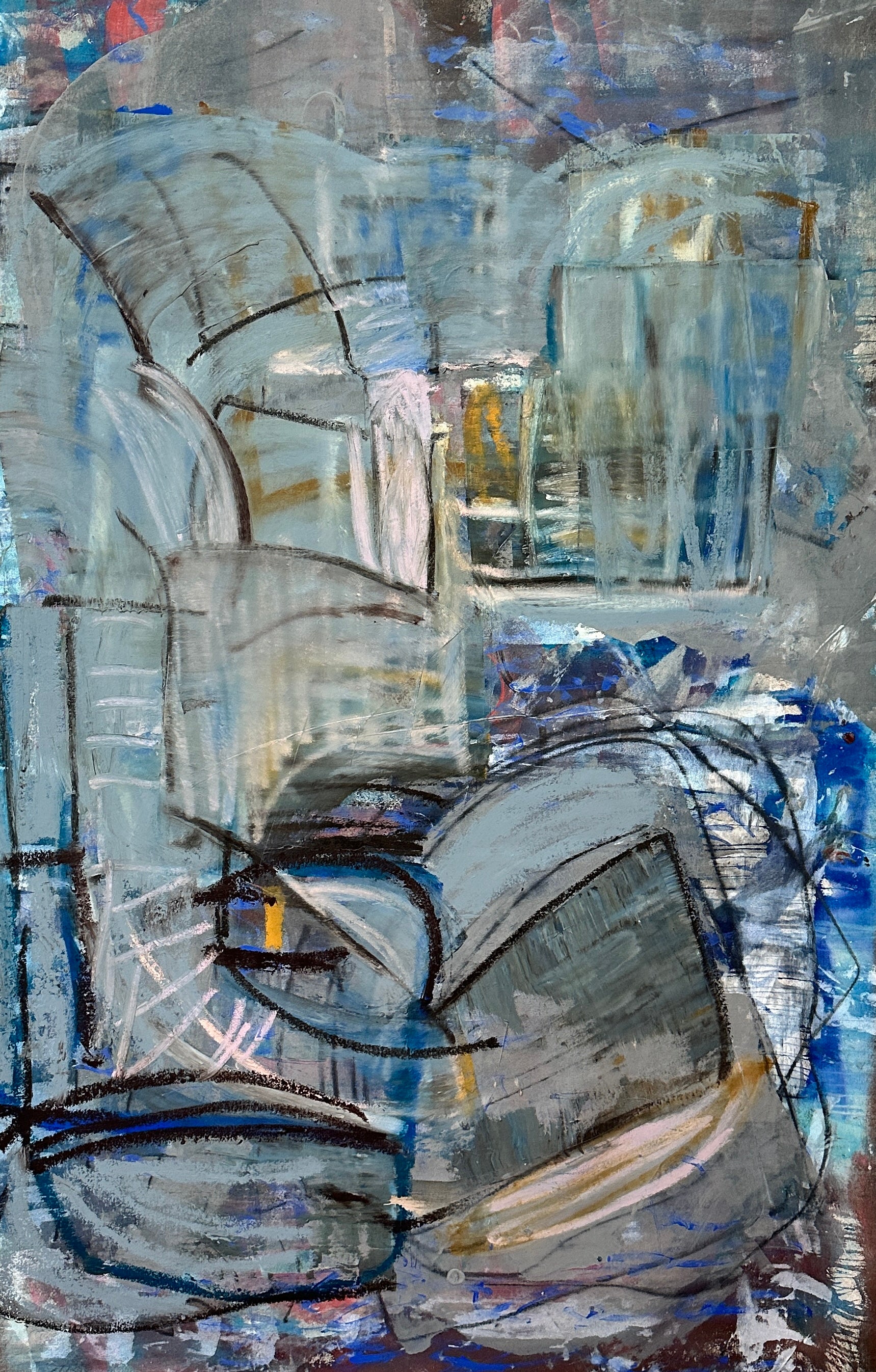 Abstract painting by Nashville artist Angela Simeone