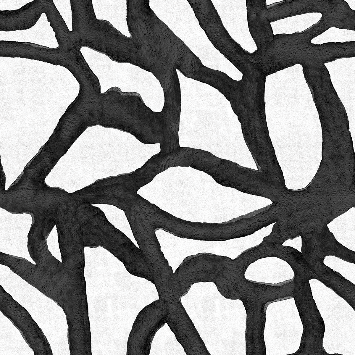 black and white wallpaper pattern nashville artist Angela Simeone