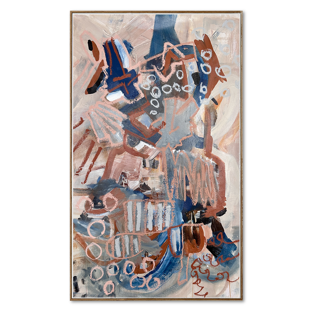 Rust Brown Original Oil Painting by Nashville artist Angela Simeone This is an original, one of a kind painting created by hand in the studio of Angela Simeone by artist Angela Simeone.