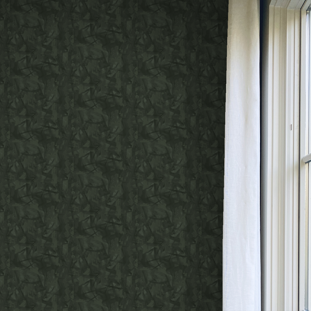 Evergreen wallpaper green wallpaper texture wallpaper Angela Simeone artist nashville