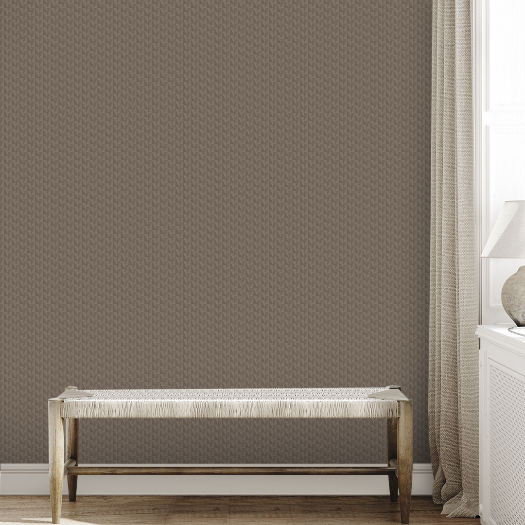Refined Greyed Warm Tonal Small Scale Wallpaper