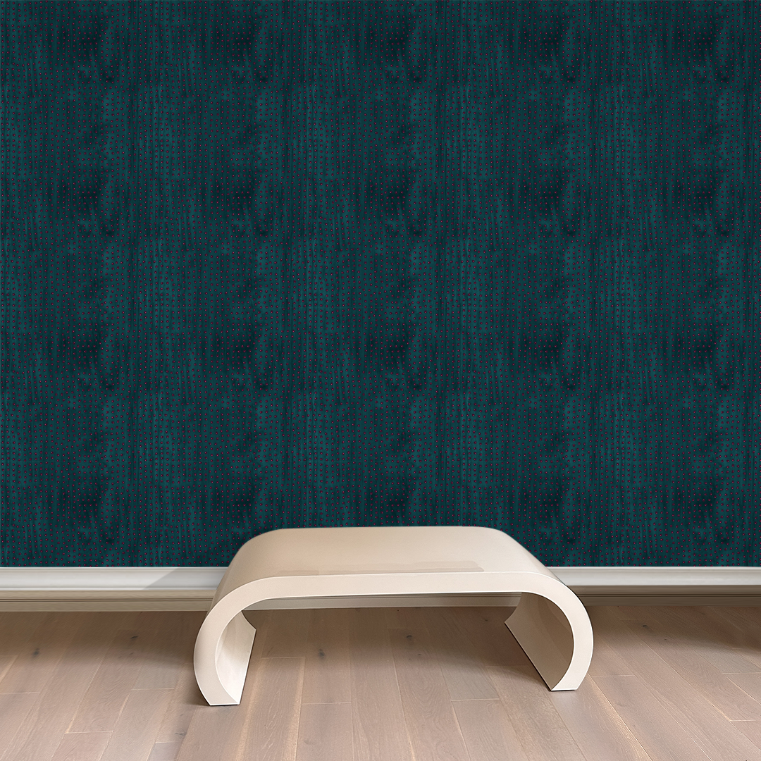 Lavish Deepest Green Magenta Wallpaper