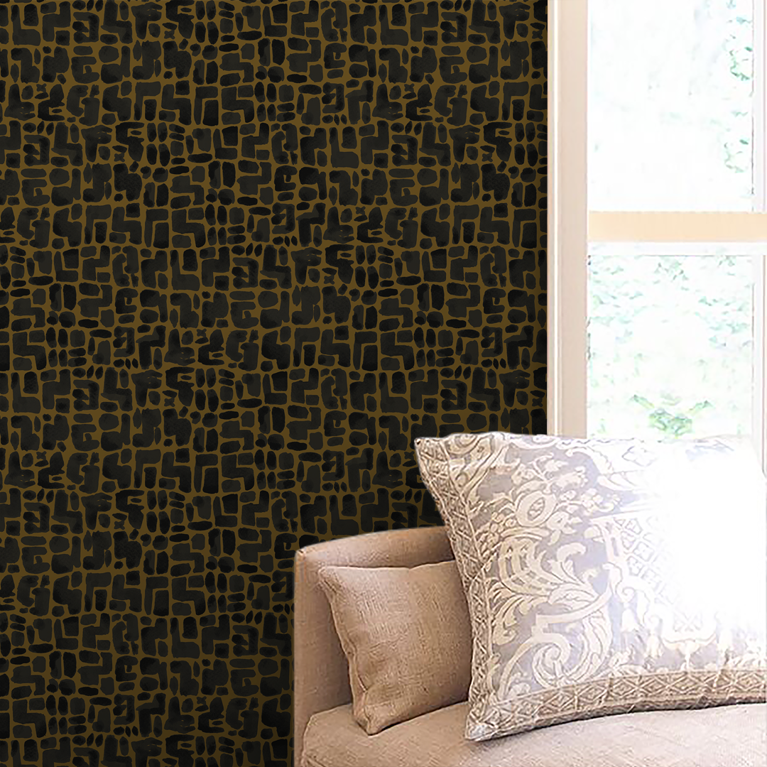 Deco Black and Cigar Wallpaper