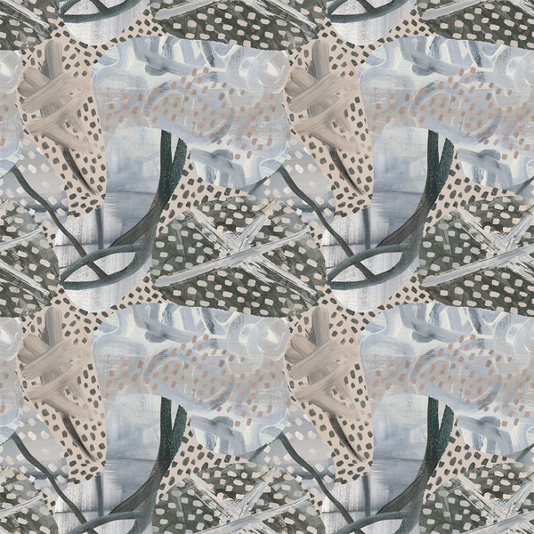 Neutral Wallpaper grey wallpaper pattern wallpaper by nashville artist Angela Simeone 