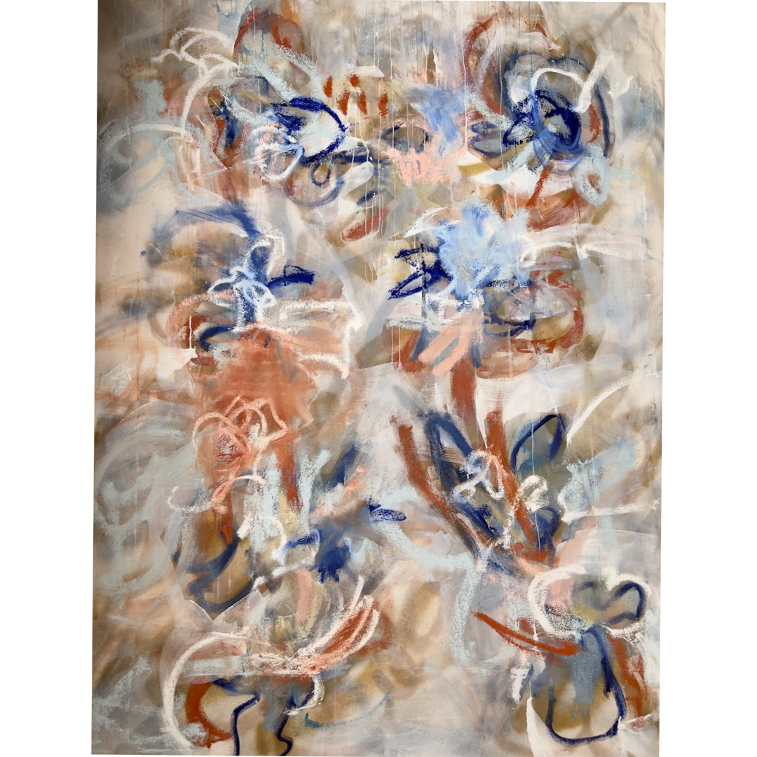 Angela Simeone artist nashville abstract art floral painting interiors interior design contemporary painter art
