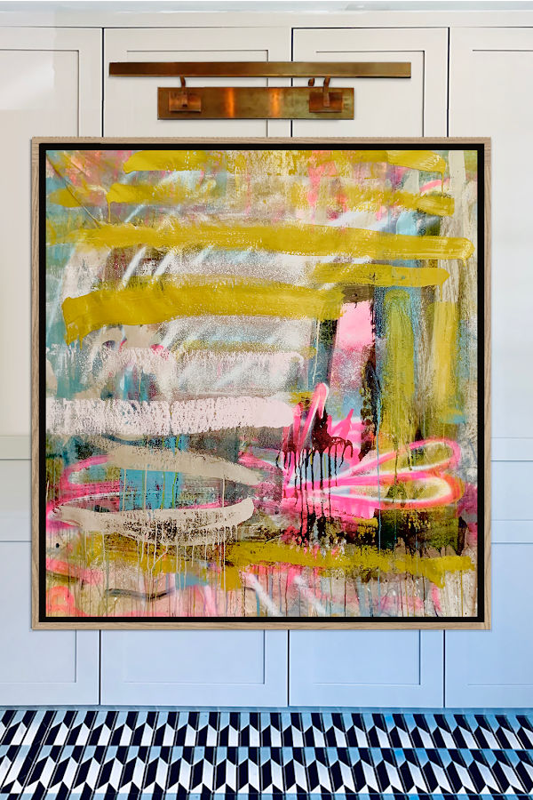 Angela Simeone abstract art painting artist Nashville interiors interior design designer