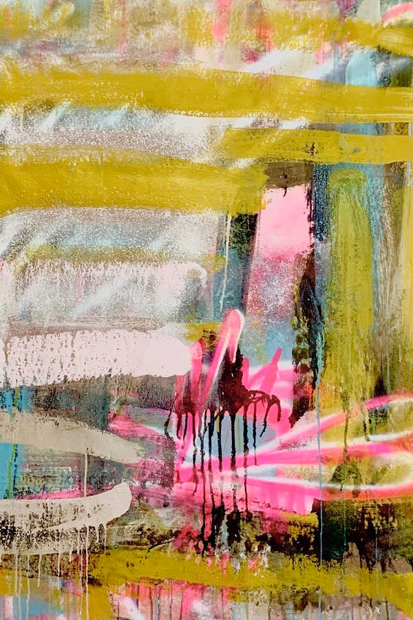 Angela Simeone abstract art painting artist Nashville interiors interior design designer