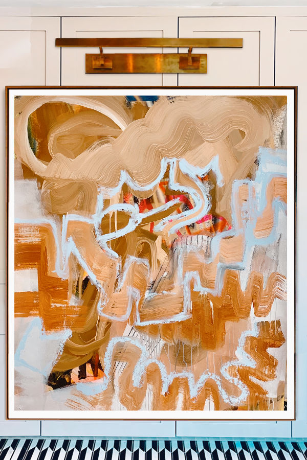 Tucson original painting Nashville artist Angela Simeone art abstract interiors interior design