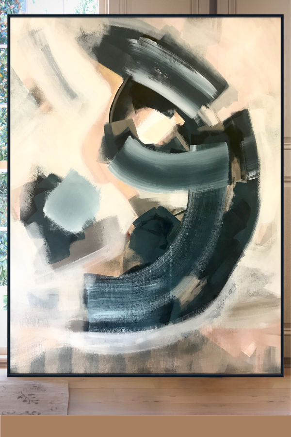 Townsend painting abstract art Nashville artist Angela Simeone interiors interior design