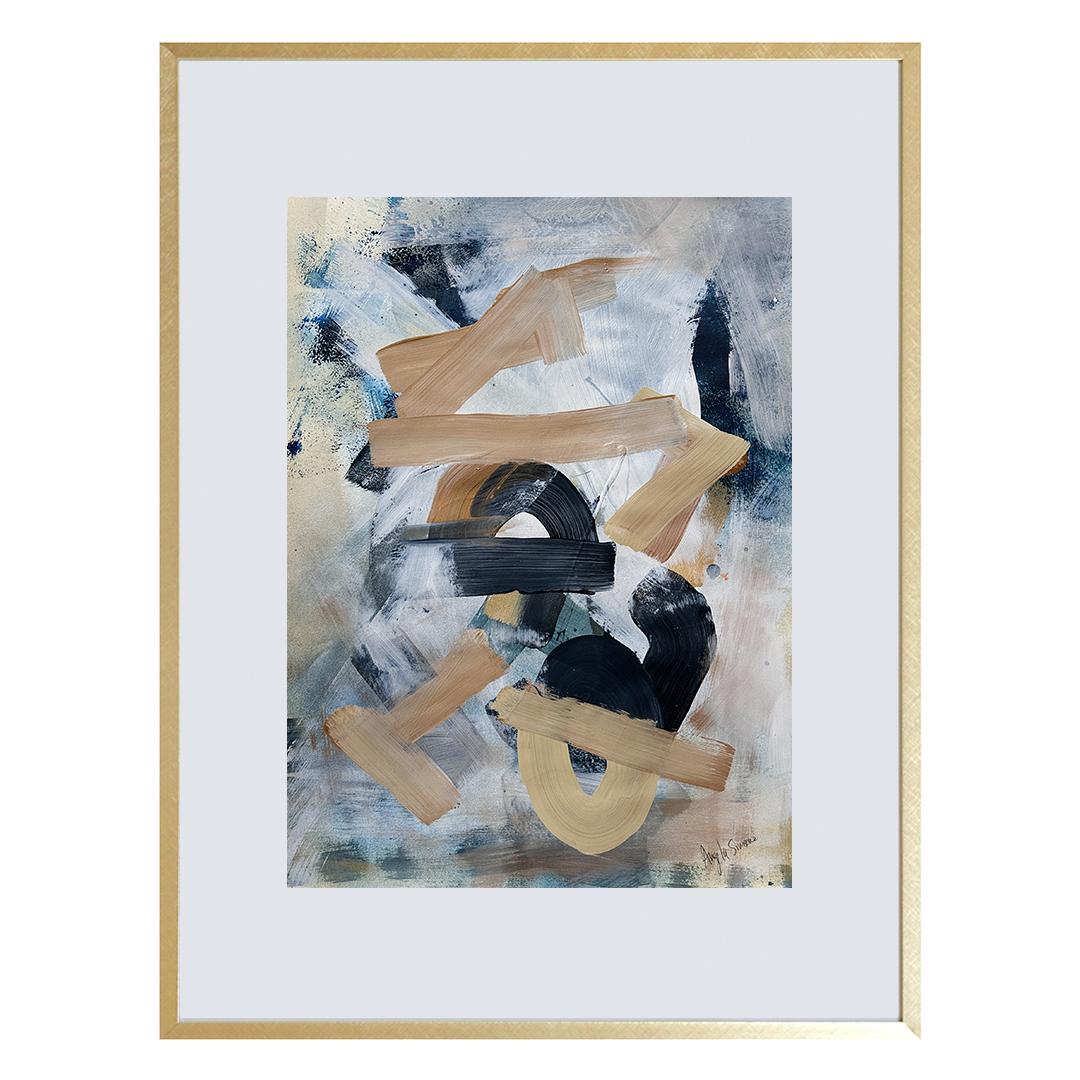 emerald gold painting green painting Angela Simeone nashville artist abstract art painting artist Nashville interiors interior design designer paper painting watercolor paper nashville artist art original art frameable art paper paintings
