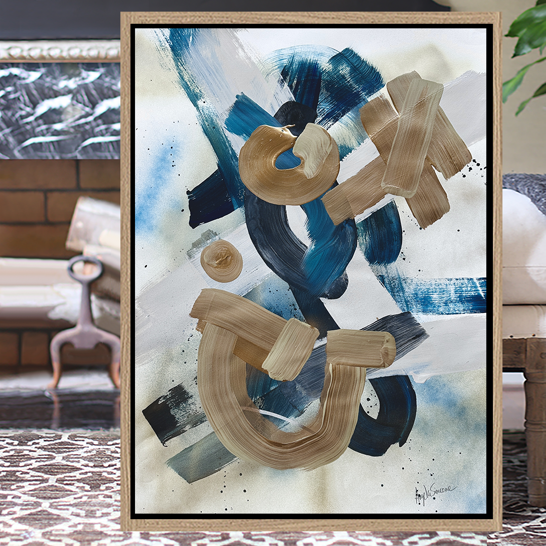 emerald gold painting green painting Angela Simeone nashville artist abstract art painting artist Nashville interiors interior design designer paper painting watercolor paper nashville artist art original art frameable art paper paintings