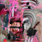 Angela Simeone artist nashville art abstract painting contemporary artist interiors interior design interior designer watercolor painting oil painting paper paintings bright art pink art 