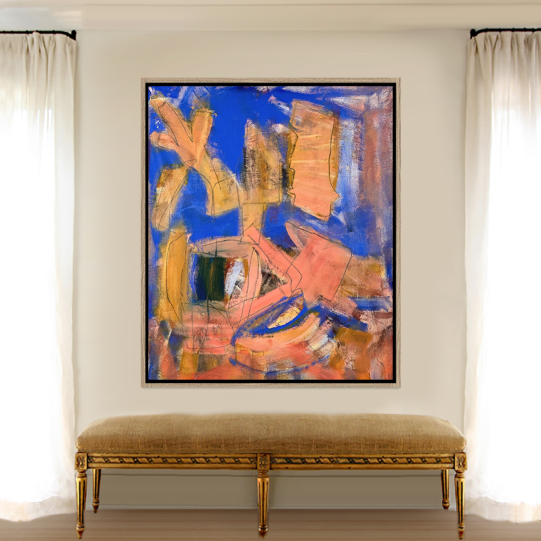 Blue Painting Blue Art Blue Canvas Pink Painting Pink Art Yellow Art Yellow Painting Gold Painting Gold Art Abstract Canvas Abstract Art Original Art Angela Simeone Artist Nashville