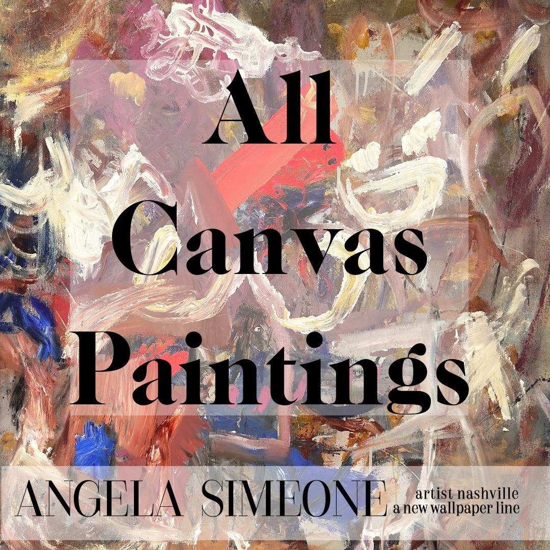 Original abstract canvas paintings available directly from the Nashville studio of artist Angela Simeone