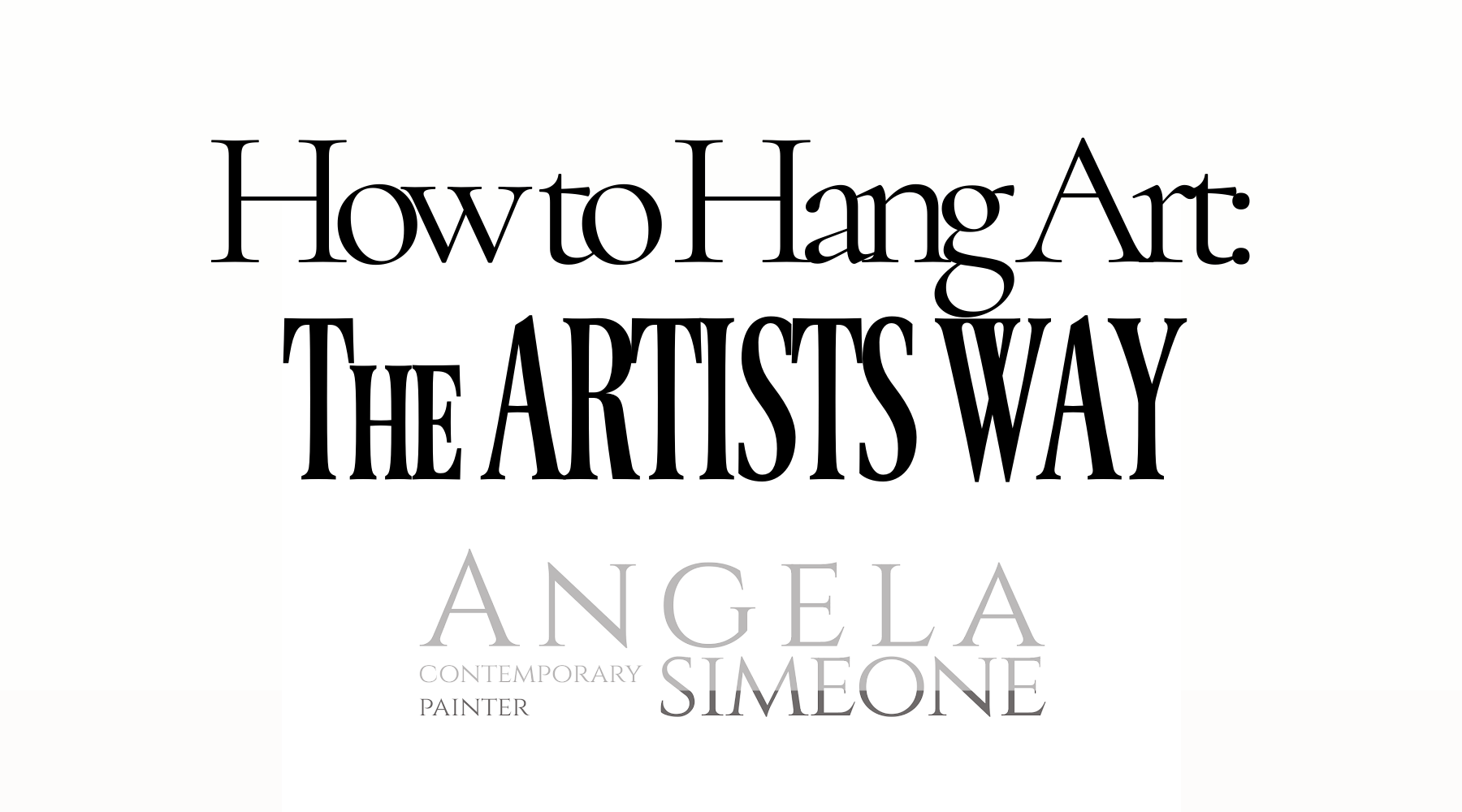 How to Hang Art: A Nashville Abstract Painter Reveals How the Masters Want You to Do It