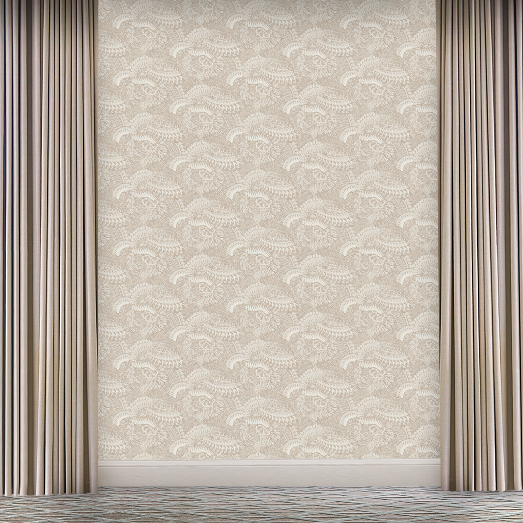 Embossed Oatmeal Wallpaper