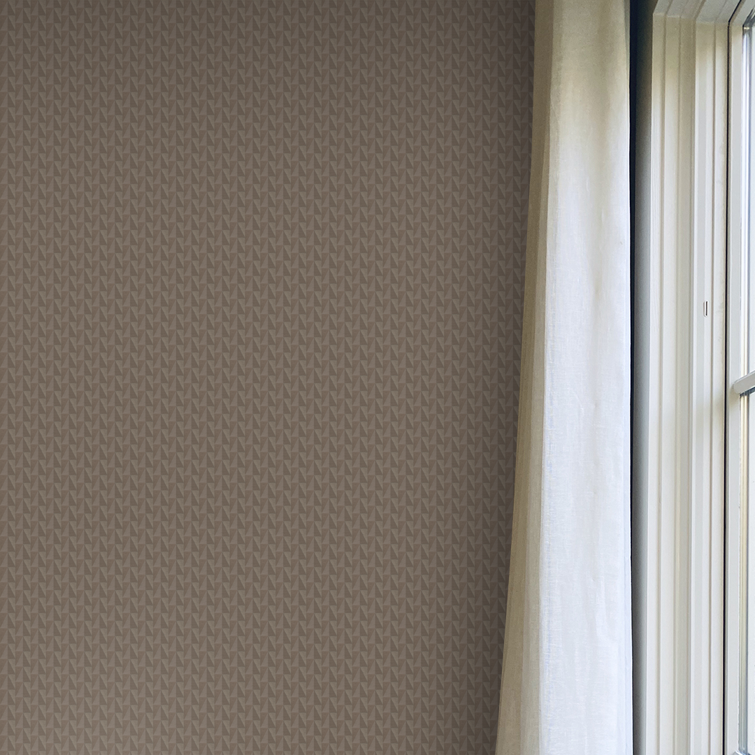 Refined Greyed Warm Tonal Small Scale Wallpaper