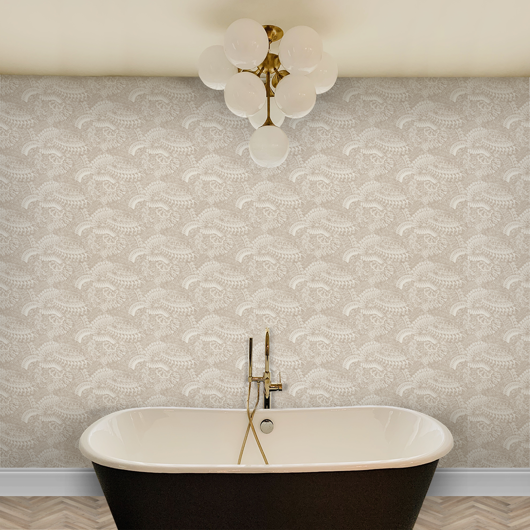 Embossed Oatmeal Wallpaper