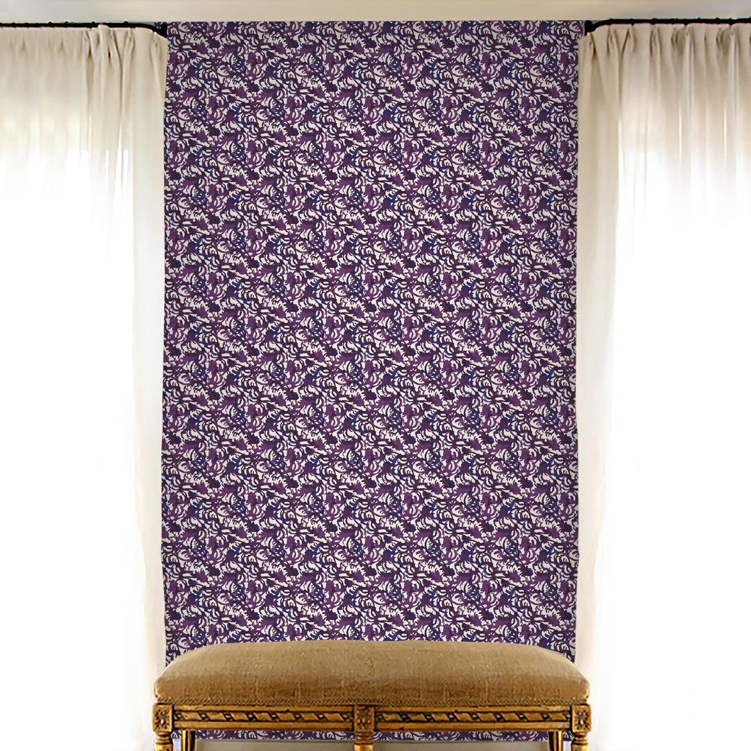Flourish Violet Small Wallpaper