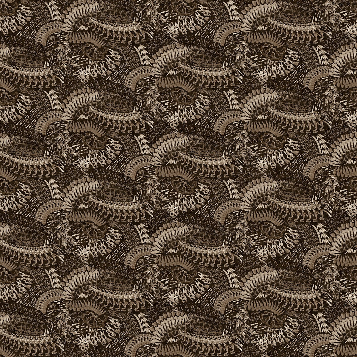 Embossed  Deep Chocolate Medium Wallpaper