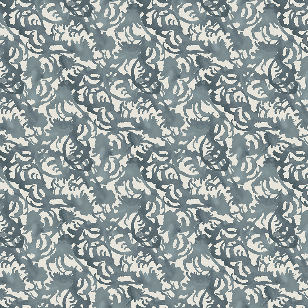 Flourish Storm Blue Small Scale Wallpaper