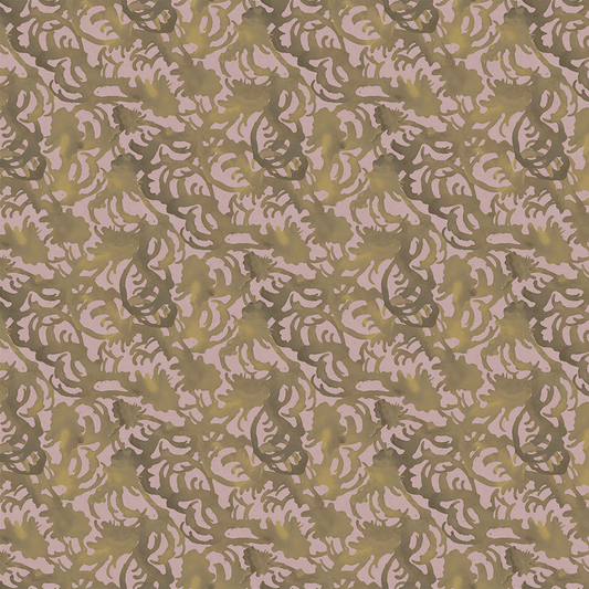 Flourish Lilac and Artichoke Small Scale Wallpaper pattern Flourish Violet Wallpaper pattern Nashville artist Angela Simeone Luxury Wallpaper Vinyl Wallpaper Purple wallpaper interiors interior design