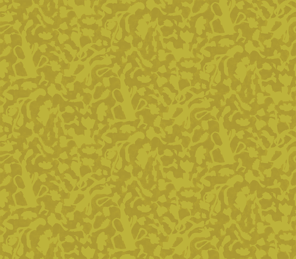 Citrine Limeade Floral Fauna Wallpaper pattern by Nashville artist Angela Simeone. Block print wallpaper look that is tonal chartreuse color way perfect in any interior design.