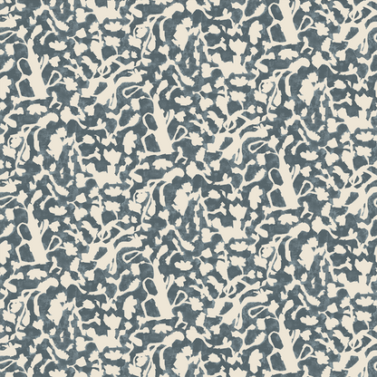 Floral Fauna Grey Blue Neutral White Wallpaper