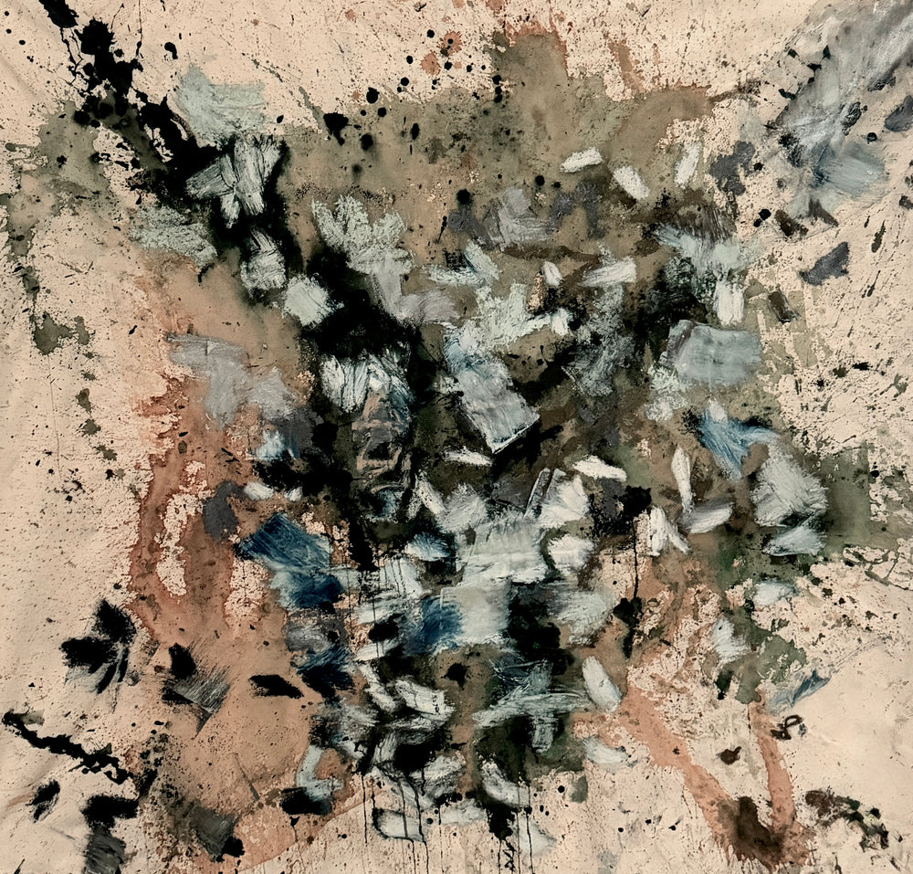 Astral Thicket 1 abstract oil painting by Angela Simeone