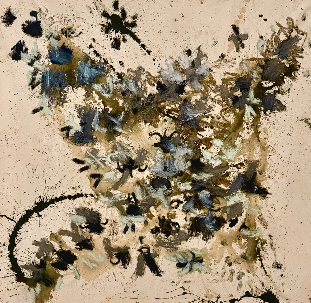 Astral Thicket 5 abstract oil painting by Angela Simeone