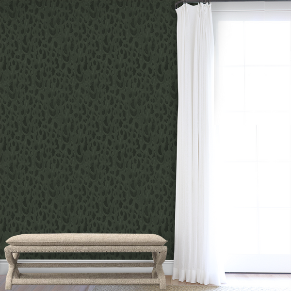 green wallpaper dark green evergreen brown wallpaper pattern wallpaper original wallpaper tan wallpaper angela simeone wallpaper original art nashville artist 