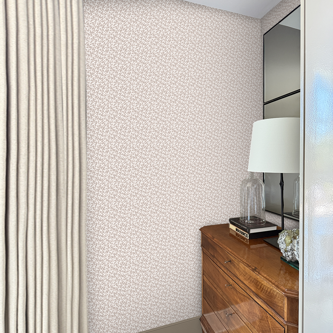 Freesia Warm Taupe Wallpaper
