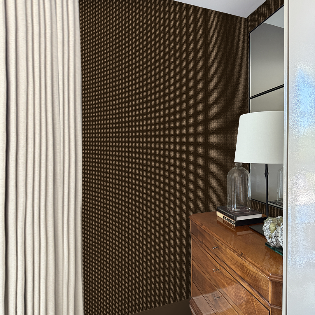 Lavish Warm Dark Brown XS Scale Wallpaper