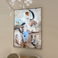 brown painting white painting abstract painting abstract art Angela Simeone artist Nashville