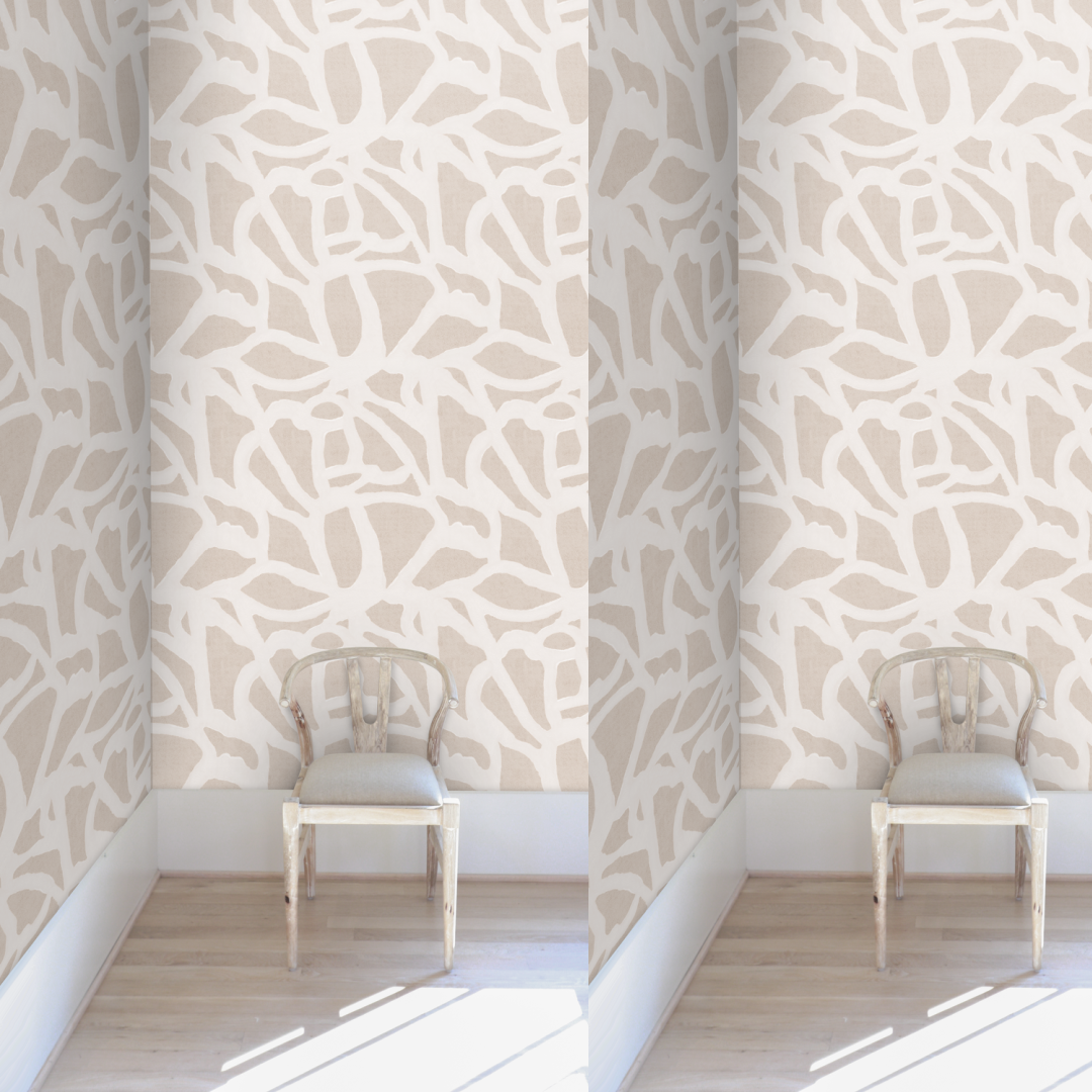 off white and white wallpaper pattern wallpaper Nashville artist Angela Simeone  Edit alt text