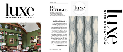 Angela Simeone featured in Luxe magazine