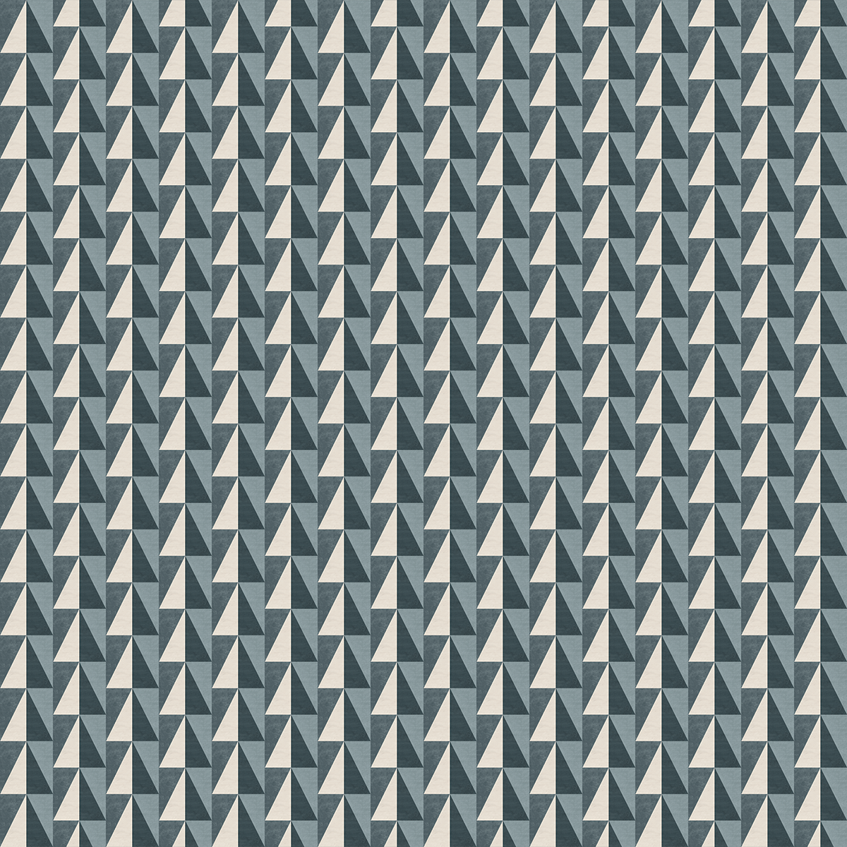 Refined Storm Blue and Ivory White Small Wallpaper