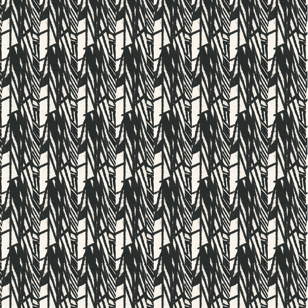 Black and White wallpaper pattern original wallpaper stripe wallpaper Angela Simeone artist nashville interiors interior design