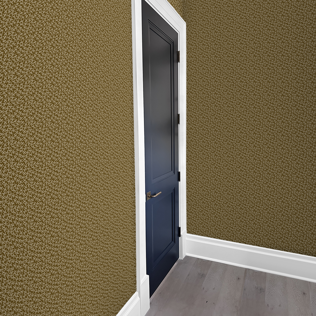 Freesia Coffee Brown Wallpaper