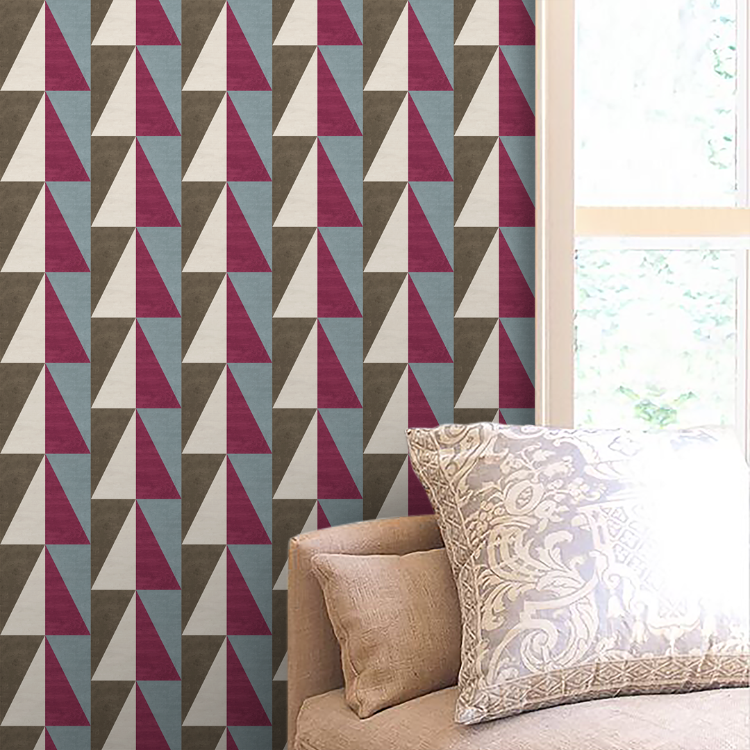 Refined Olive Brown Magenta Wallpaper